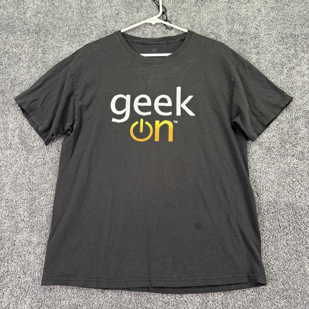 Geek On Shirt Mens Medium Black Newegg Take It From A Geek Computer Graphic Tee